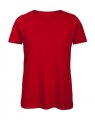 Dames T-shirt Biologisch B&C Inspire TW043 Red